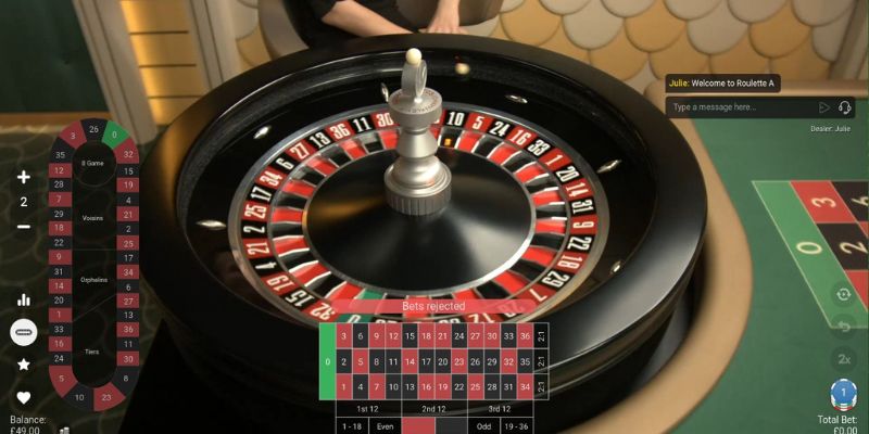 Cách chơi live Roulette đơn giản dễ thao tác với cả newbie