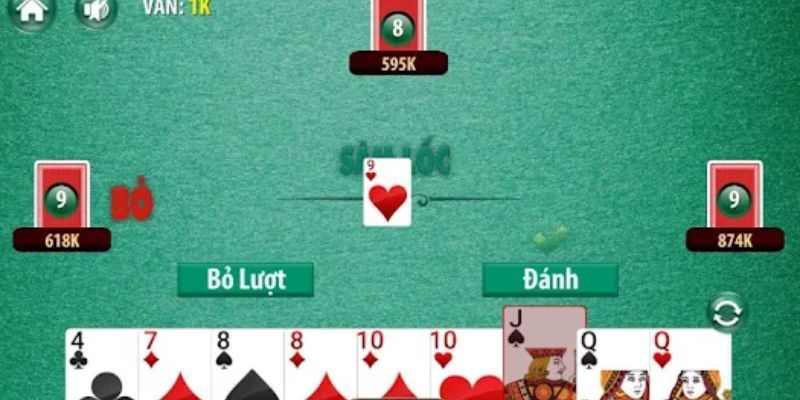 Một ván bài được diễn ra theo trình tự các vòng chơi