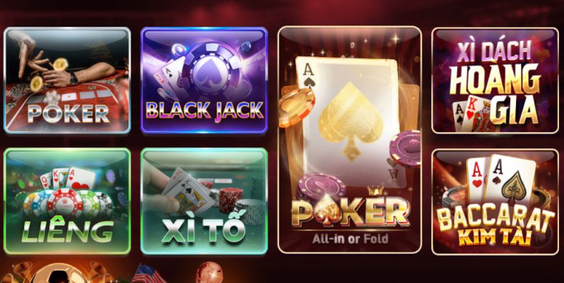 Sảnh game bài đổi thưởng đa dạng trò chơi